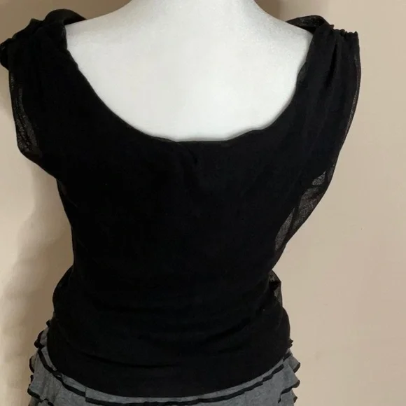 Weston Wear Black and Gray Layered Ruffle Dress - Picture 9 of 10